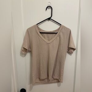 Z Supply V-Neck Short Sleeve Top, Small